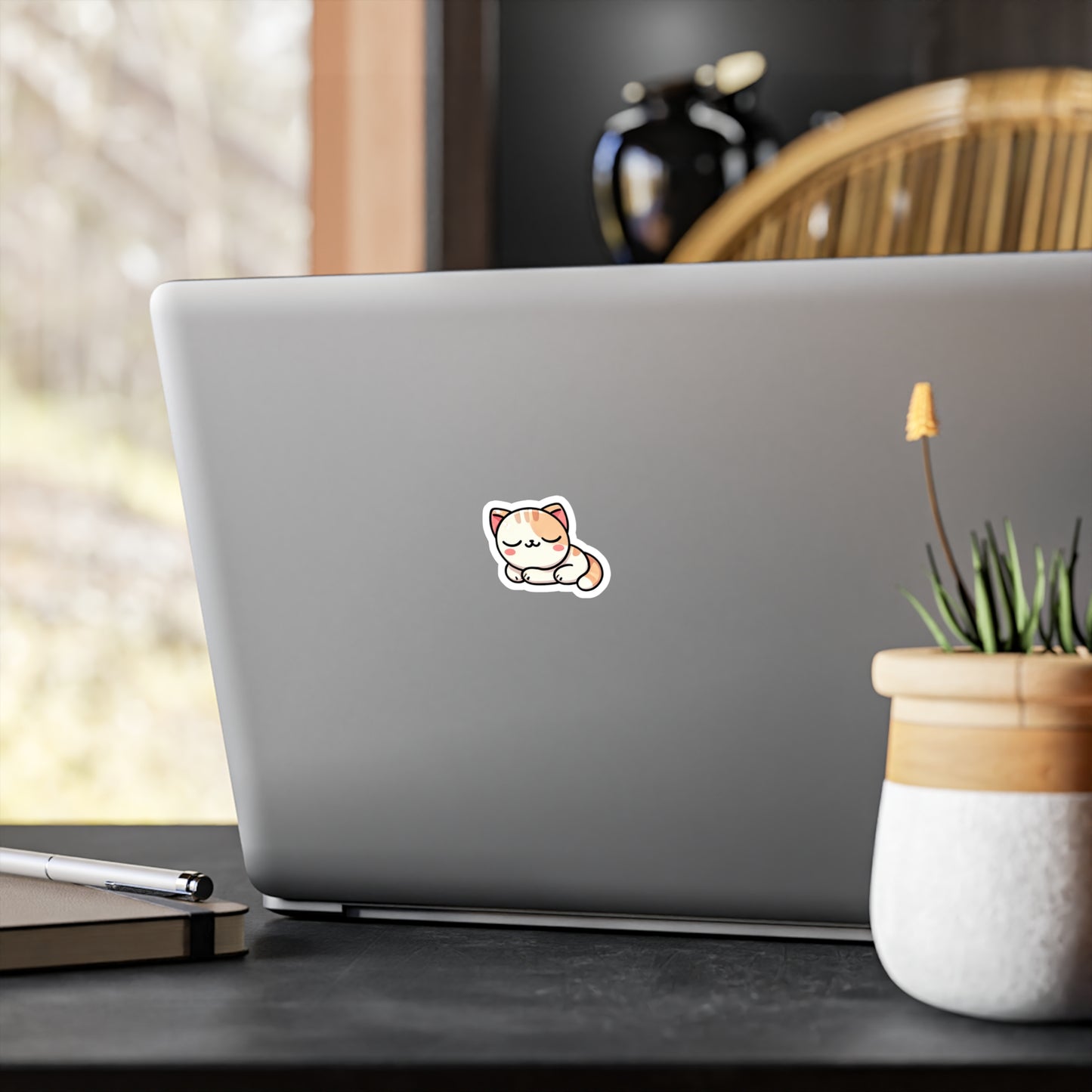 Sleeping cat sticker