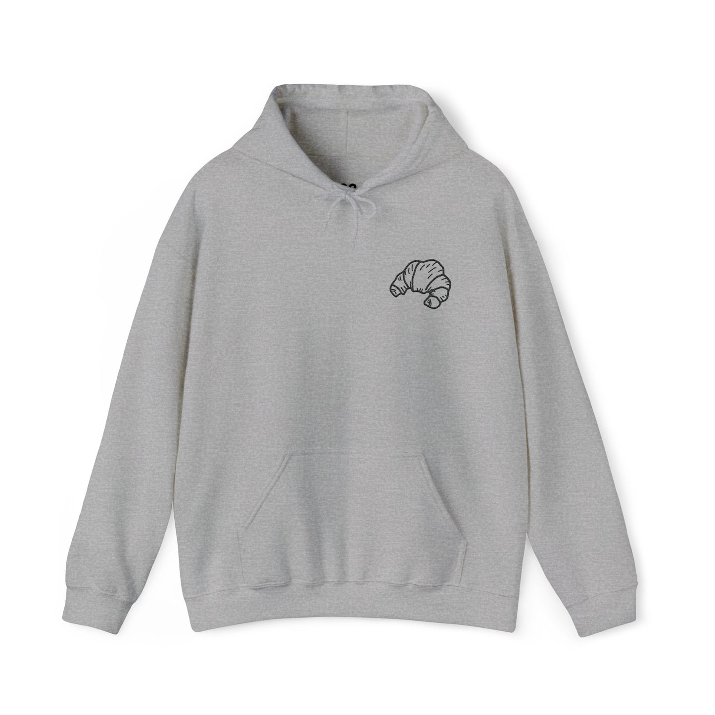 Embroidered Croissant Hoodie