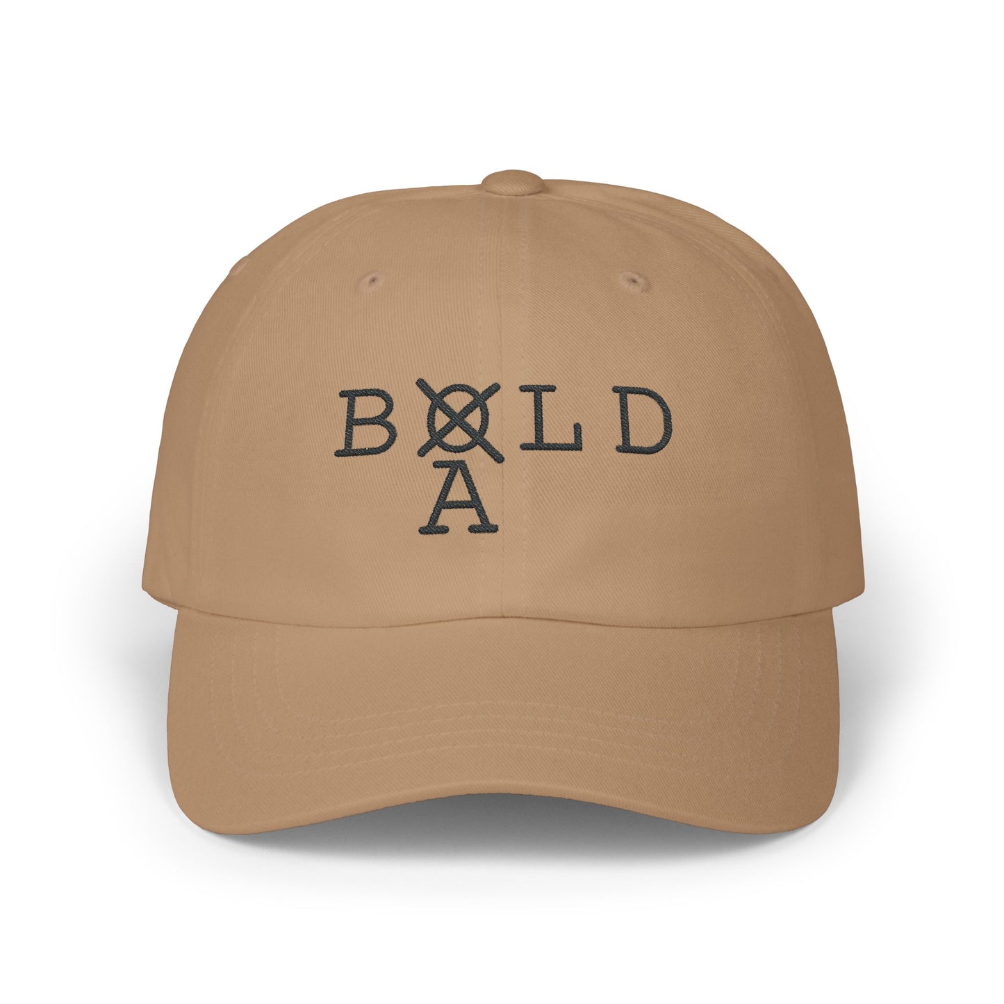 Bald Bold Dad Cap Embroidered