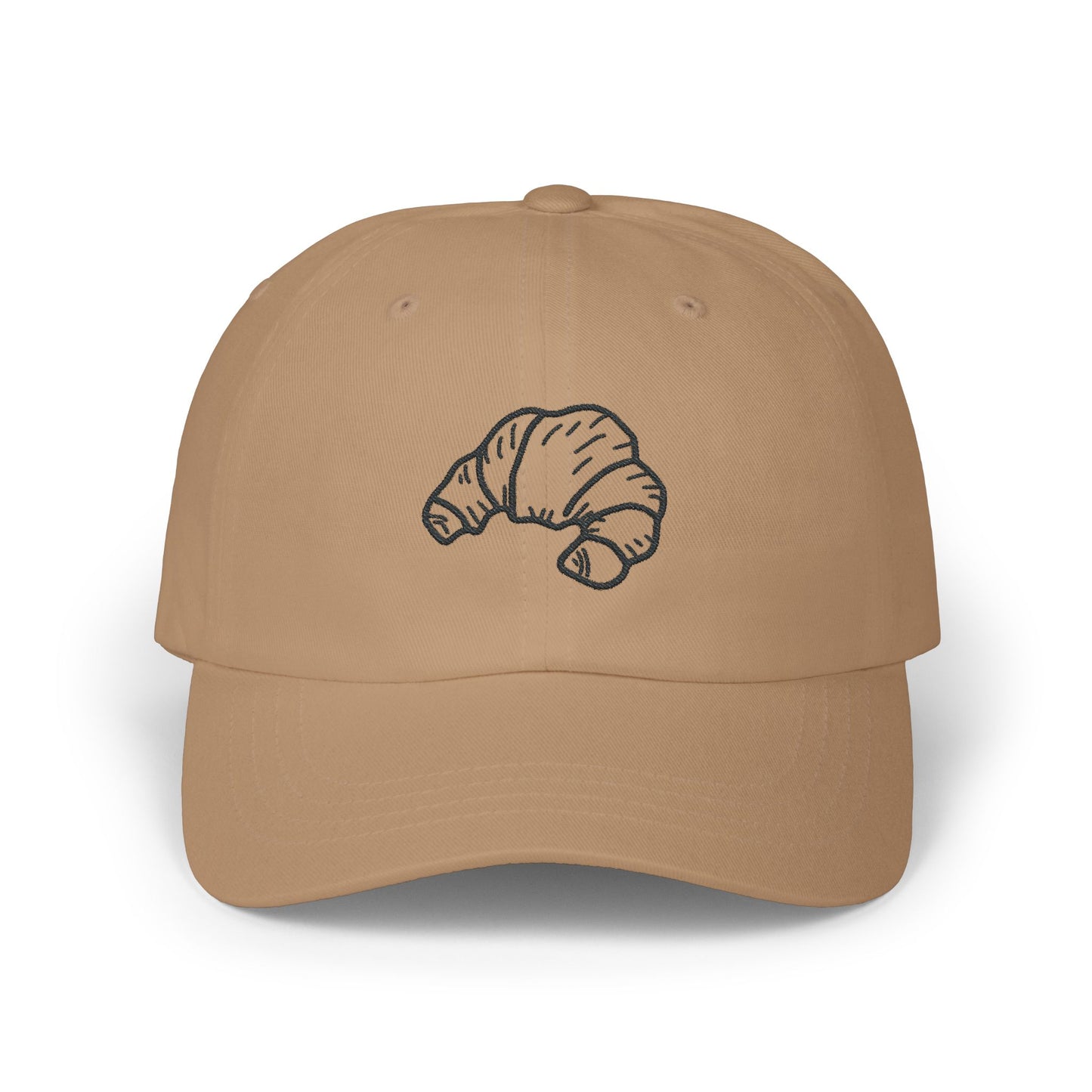 Croissant Dad Cap Embroidered