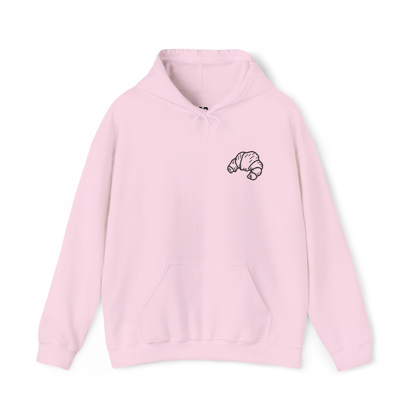 Embroidered Croissant Hoodie
