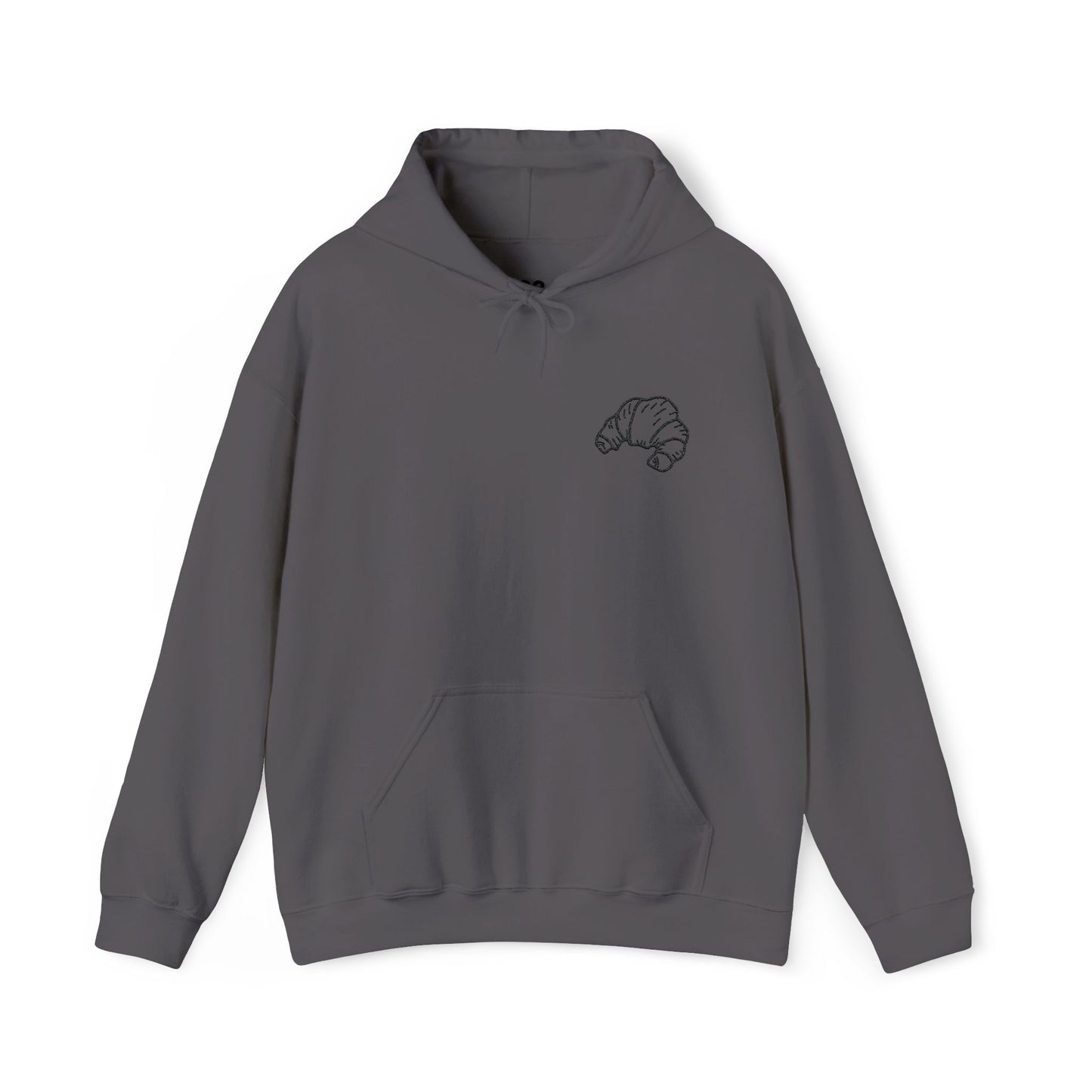 Embroidered Croissant Hoodie