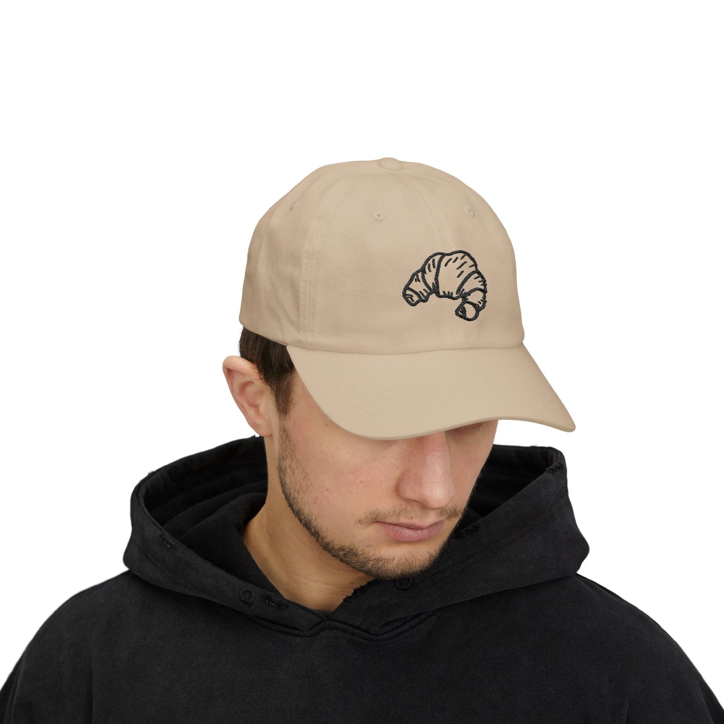 Croissant Dad Cap Embroidered