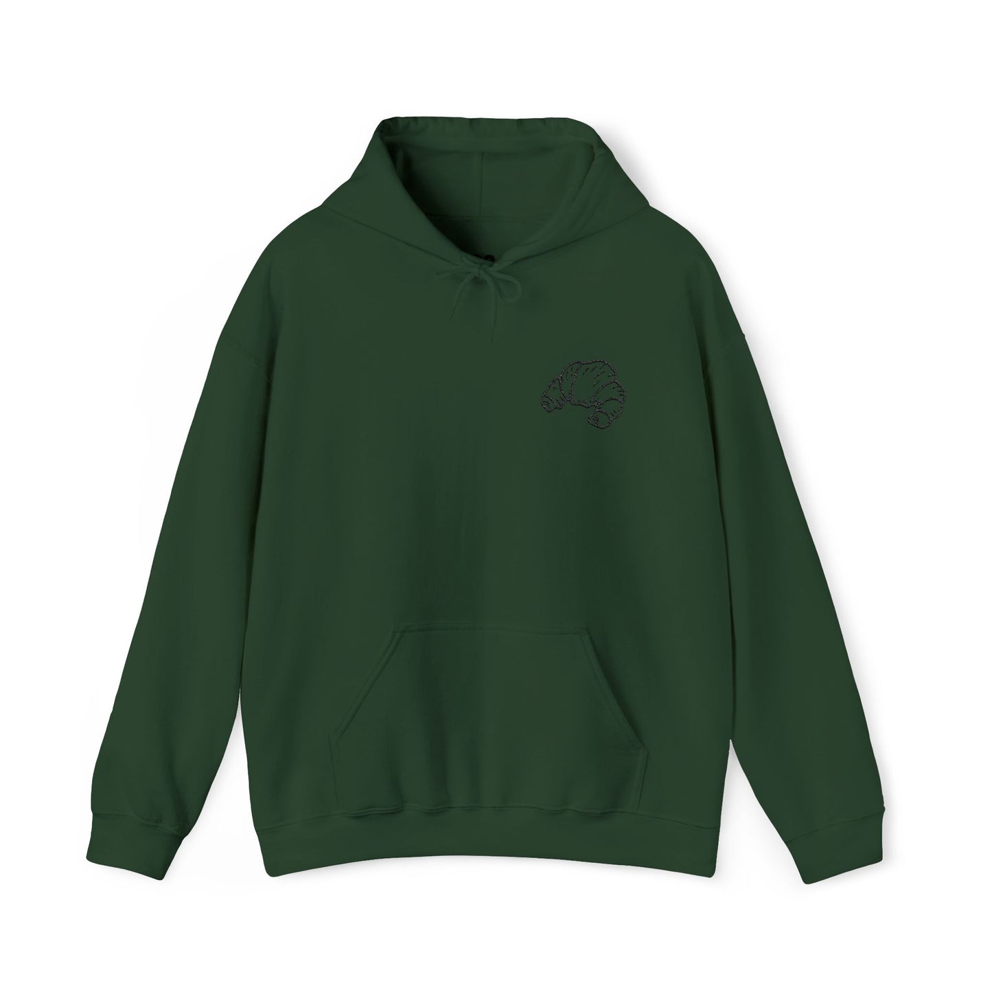 Embroidered Croissant Hoodie