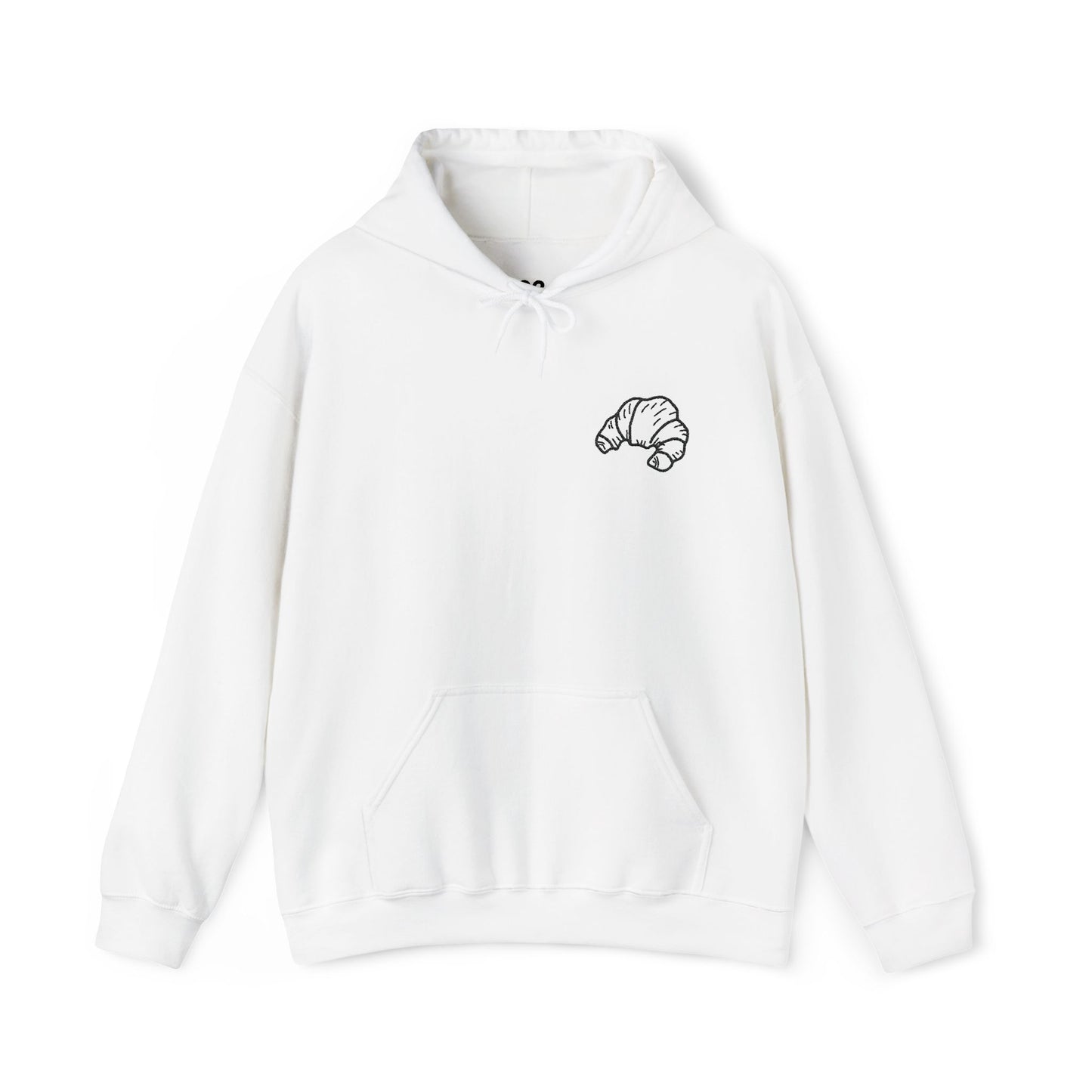 Embroidered Croissant Hoodie