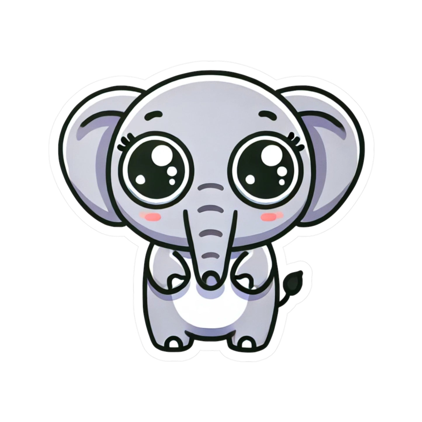 Cute elephant sticker