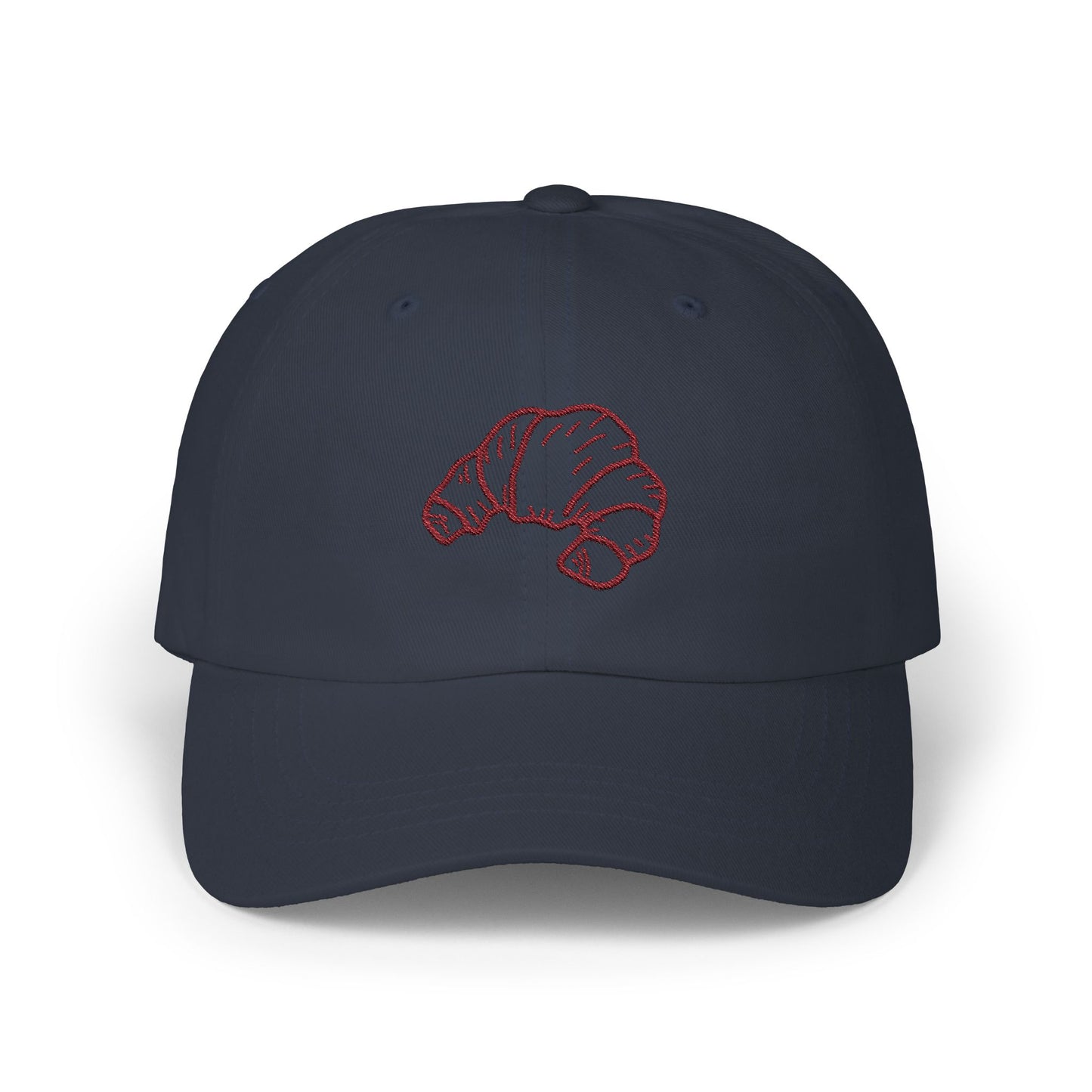 Croissant Dad Cap Embroidered