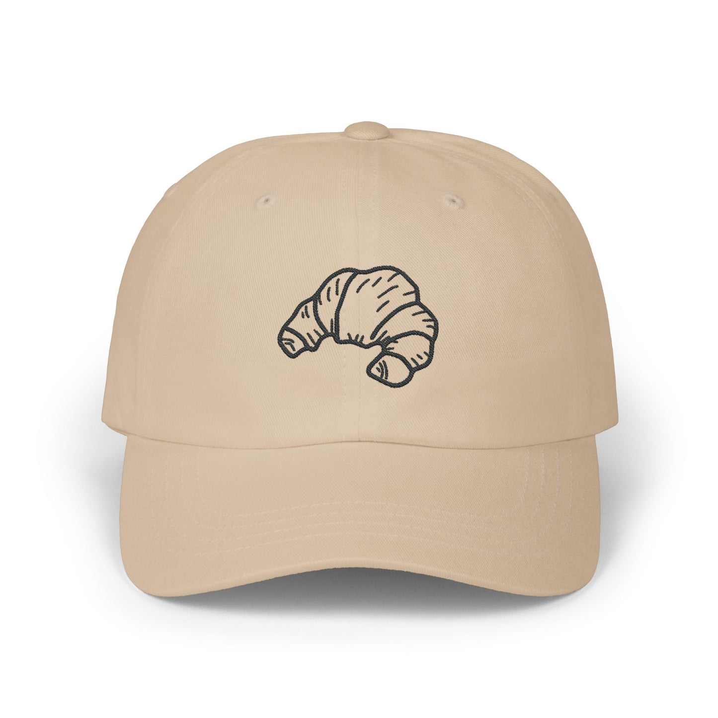 Croissant Dad Cap Embroidered