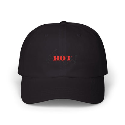 Hot Dad Cap Embroidered (Black)