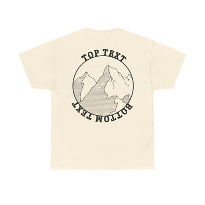 Mountain Tee Top-Bottom Unisex