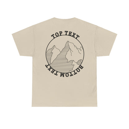 Mountain Tee Top-Bottom Unisex