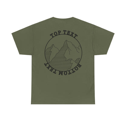 Mountain Tee Top-Bottom Unisex