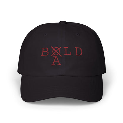 Bald Bold Dad Cap Embroidered (Black)