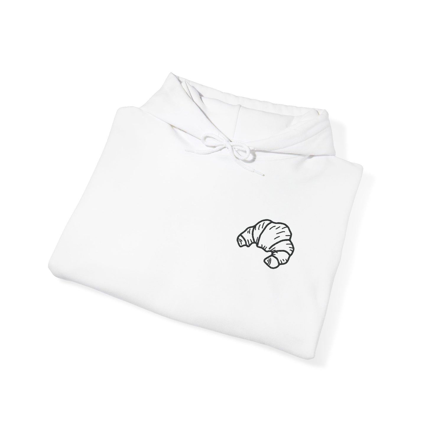 Embroidered Croissant Hoodie