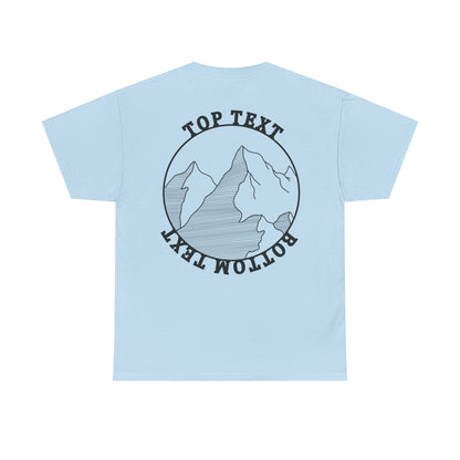 Mountain Tee Top-Bottom Unisex