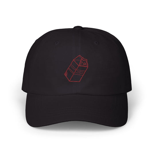 Milk Carton Dad Cap Embroidered (Black)