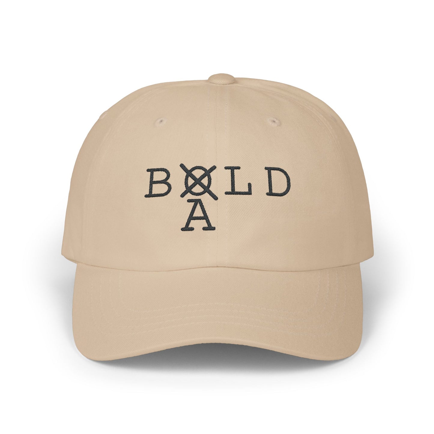 Bald Bold Dad Cap Embroidered